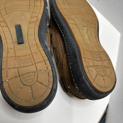 Bass Voyager Slip On Leather Boat Shoes Loafers Mens Size 9  display picture 2