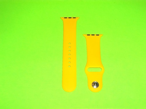 APPLE WATCH 38MM SPORT EDITION YELLOW BAND STRAP SIZE LARGE LG - 第 1/1 張圖片
