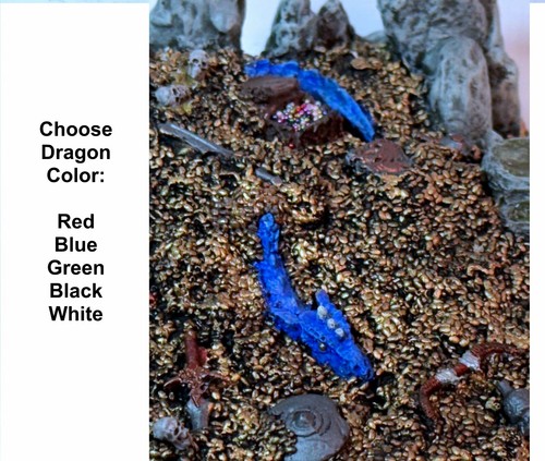 Tesoro de dragones pintado con dragón enterrado - funciona con forja enana, D&D, DnD - Imagen 8 de 11
