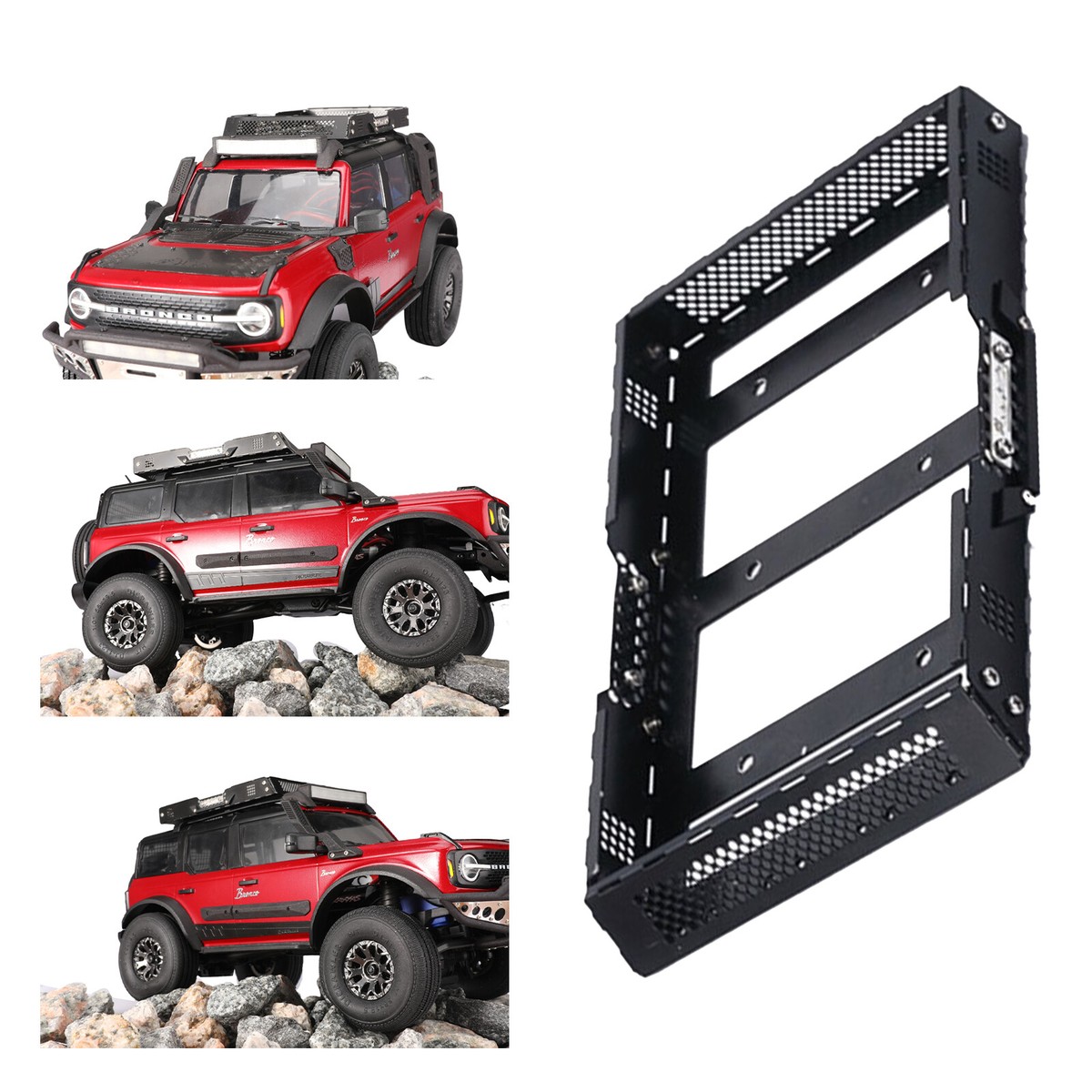 Traxis Rack TRX4 Roof Rack Rooftop Luggage Rail Roof Rack For Traxxas TRX-4 2021 ...