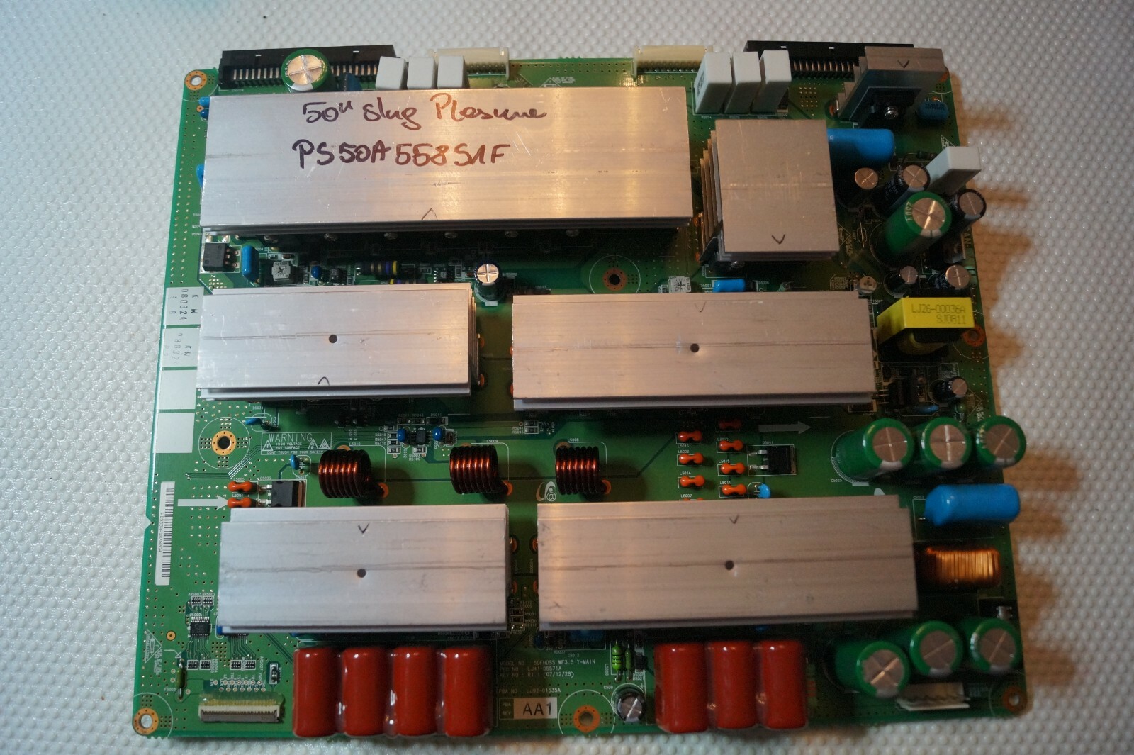 Y SUS BOARD LJ92-01535A LJ41-05571A FOR 50"" SAMSUNG PS50A558S1F TV + BUFFERS