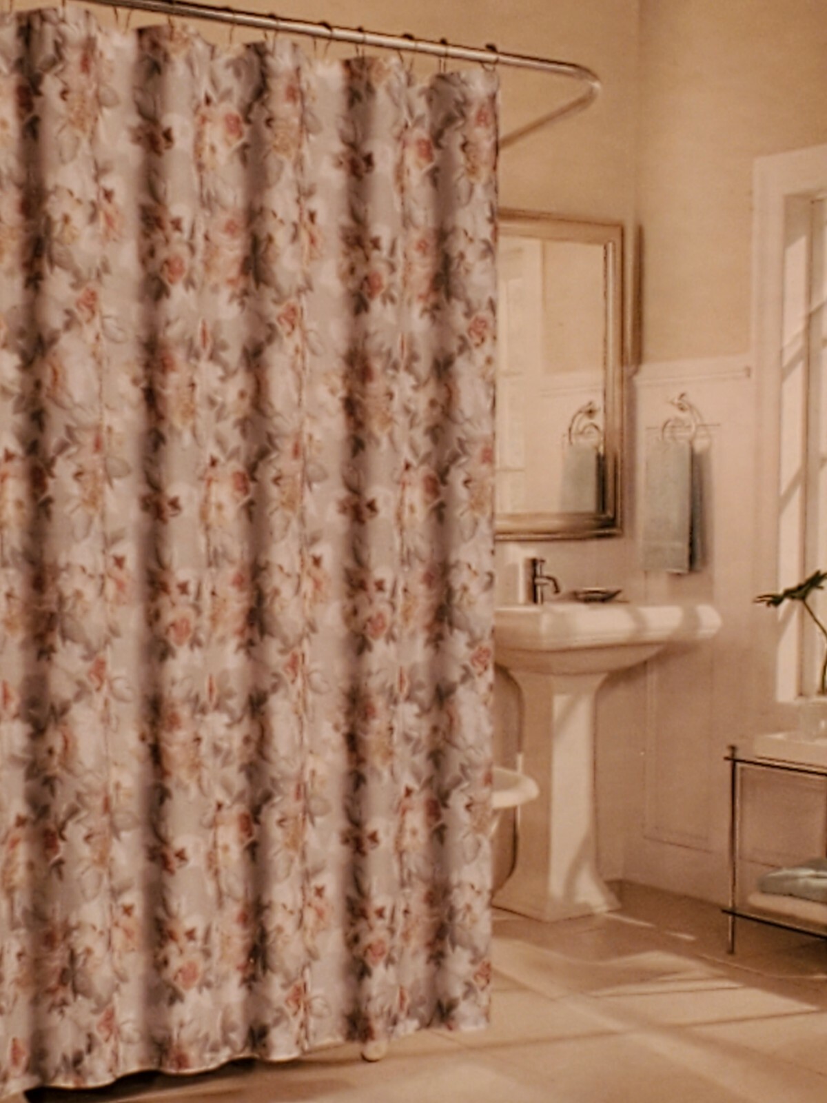 Deborah Connolly Home Floral Shower Curtain 72x72 Premium High Quality