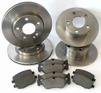 Bremsscheiben Ø300 VORNE + Ø290 HINTEN mit Beläge für Mercedes E Klasse CDI 270