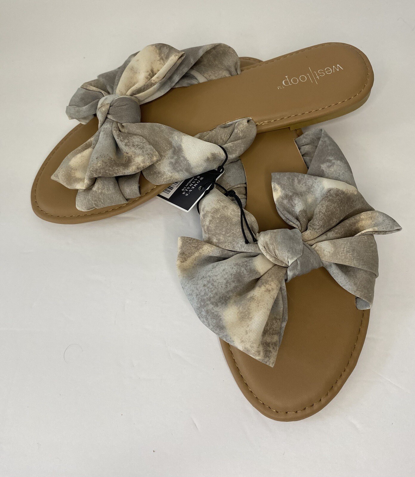 APL Sandali donna West Loop slide con solette ammortizzate fiocco incrociato taglia M 7 8