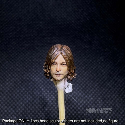 NEW Premium 1/18 Daryl Dixon Norman Reedus Soldier Head Sculpt For 3.75" Figure - Picture 3 of 3
