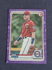 2020 Bowman Draft Base Paper Purple #BD-22 Keoni Cavaco #112/250 Minnesota Twins