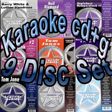 Neil Diamond,Luther Vandross,Englebert,Tom Jones Harry B Legend Karaoke 9 CD G