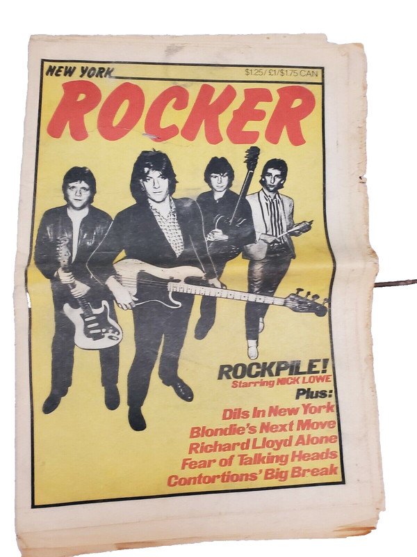 New York Rocker August 1979 Debbie Harry Blondie Talking Heads Nick Lowe Dills