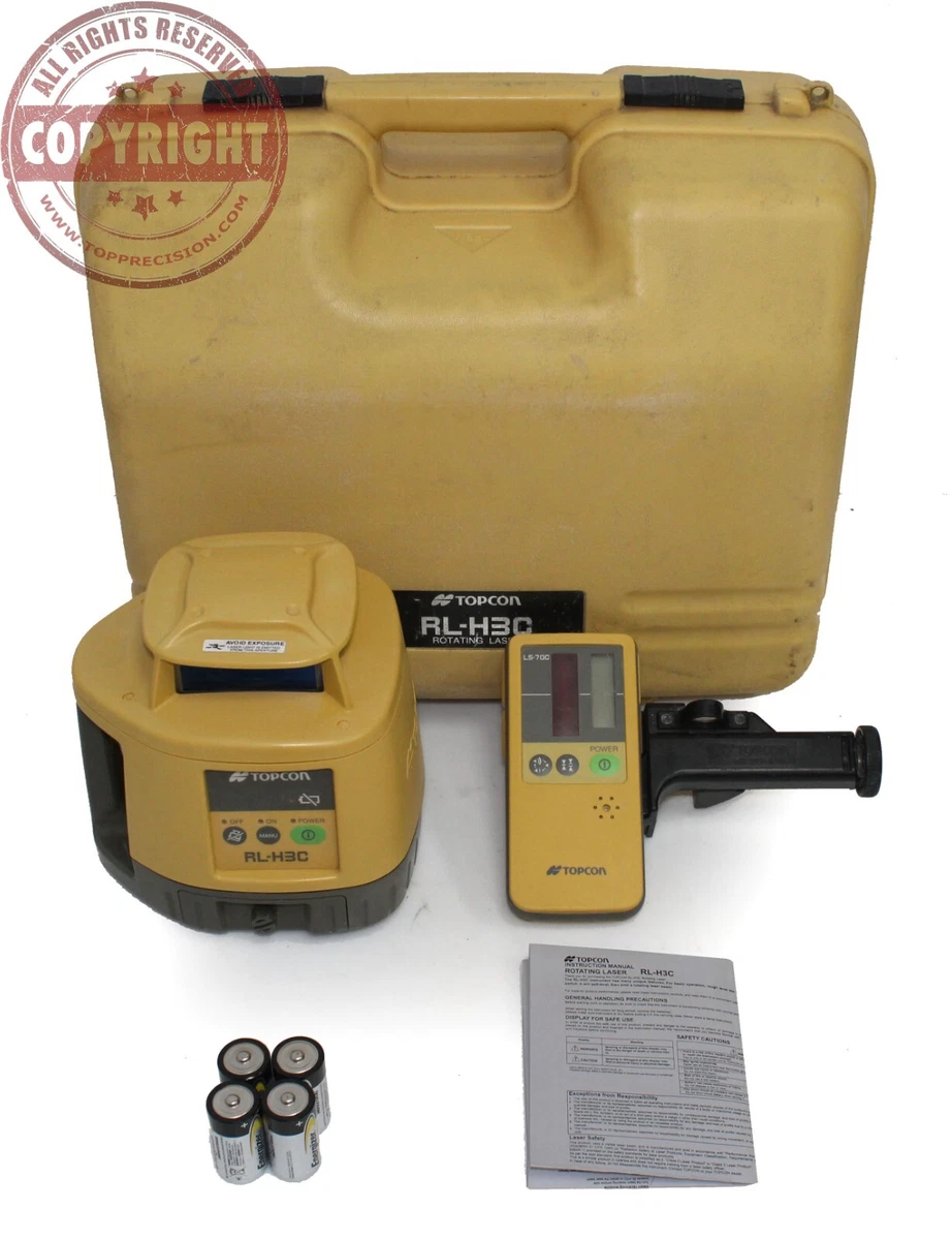 TOPCON RL H3C SELF LEVELING ROTARY LASER LEVEL TRANSIT SPECTRA LEICA