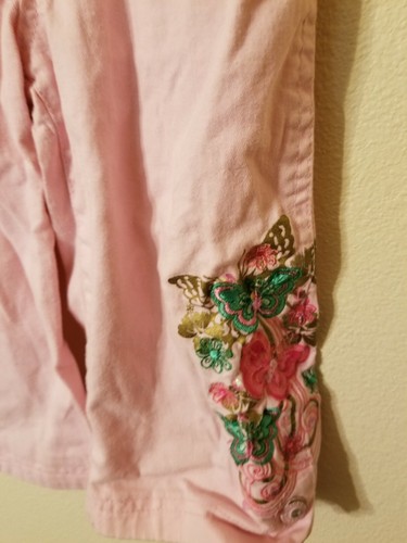 infant size 6 9 m 2 piece set pink embroidery hearts pants and long sleeve gap - Picture 9 of 12