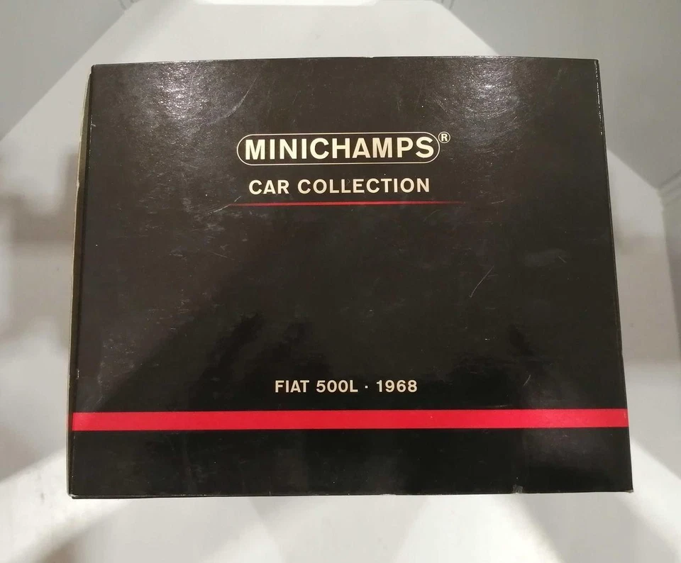  Minichamps Minicar 1/18 Fiat 500 BLUE Used - Image 4 of 4