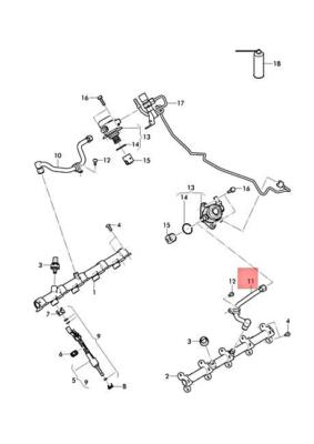 NEW AUDI A8 S8 QUATTRO AUDI RS6RS6 PLUS AVANT QU. FUEL LINE 0P2127507B.