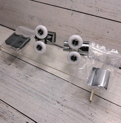 Zinc Alloy Replacement Shower Door Runners 23mm 1 top 1 bottom 