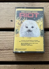 Riot Fire Down Under Cassette 5C5546 RARE Yellow Boarder