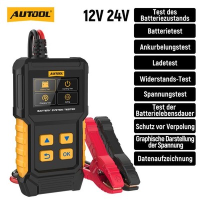 Autobatterie Tester 12V 24V Auto Batterietester KFZ Akku Prüfer Batterieprüfer