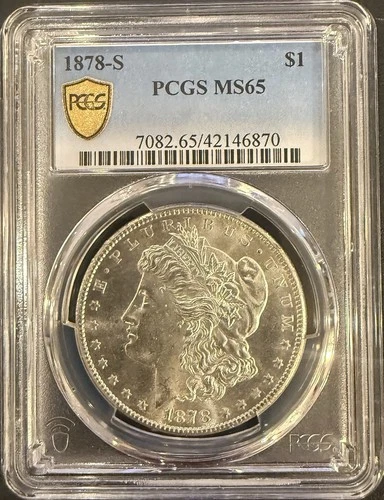 PCGS 1878-S MS65 Morgan Silver Dollar