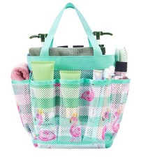 Flamingo Mesh Multi-pocket Shower/Beach Large Portable Caddy/Bag NEW