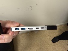 Hyper Drive USB C Hub 6-in-2 Multiport Adapter for MacBook Pro