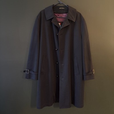 Harbor Master by John Weitz  Men s Trench Coat 46R Wool Lined