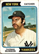 1974 Topps #340 Thurman Munson