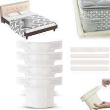 Bed Sheet Holder - 4 Pack Fitted Sheet Holder, Lock Sheet Holders Keep Sheets 