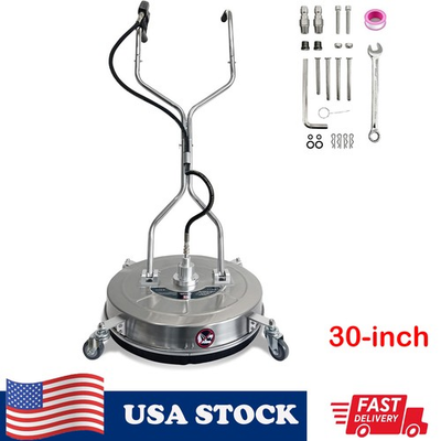 #ad 30quot; Pressure Washer Surface Cleaner with 4 Wheels Dual Handle 5200 Max PSI $215.59