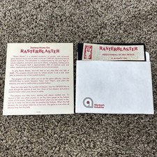 Atari 800 Computer Rasterblaster Game Floppy Disk Tested
