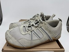 Xero Shoes Prio Suede Barefoot Athletic Sneaker Womens Gray Lace-Up Comfort - 7M