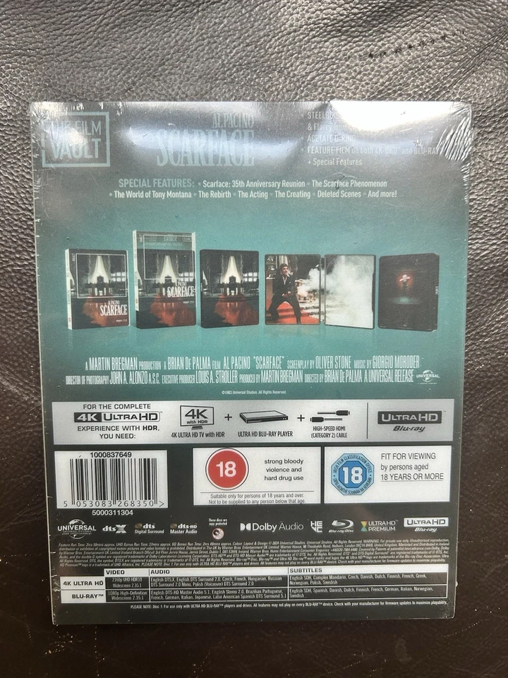 Ultra Rare OOP  Limited Edition Vault Range Scarface 4K Steelbook - Image 2 of 2