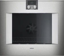 Brand new Gaggenau wall oven, model BO480613, left hinge, opens on right side