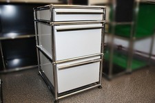 USM Haller Kontener stojący Kontener jasnoszary 3 szuflady Półka Wyciąg