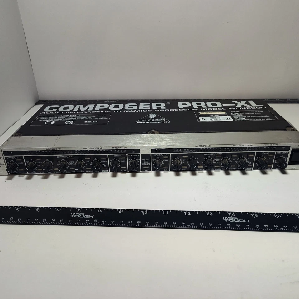 Behringer Composer PRO-XL MDX2600 2 Channel Compressor Limiter Gate - Image 3 of 4