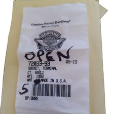 Harley-davidson Oem Socket Terminal Pn 72033-93 Lot Of 5 New Open Pack