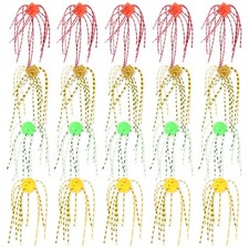 Soft Plastic Fishing Lures  20pcs Silicone Dice Baits for Bass Drop Shot Rig