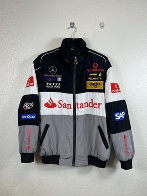 Vintage Mercedes Benz McLaren F1 Racing Jacket Large Santander