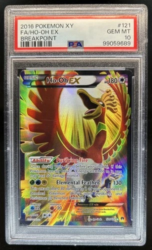 2016 Pokemon XY BREAKpoint Ho-Oh EX #121/122 PSA 10 GEM MINT