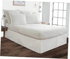 Cotton Delight Bed Skirt King Size 100 Cotton King 76x80 - 18 Inch Drop White