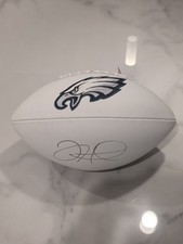 Jalen Hurts Signed Philadelphia Eagles Wilson Logo Football w/ 5 Star COA 🔥