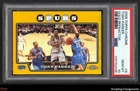 2008-09 Topps Chrome Refractor Gold #9 Tony Parker 17/50 SPURS PSA 10 GEM POP 6