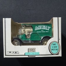 Vintage ERTL Die Cast Metal 1912 Ford Agway Open Cab Bank