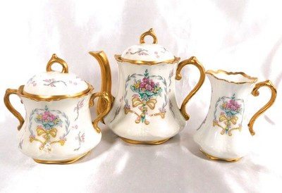 Concorde China Teapot, Sugar Bowl and Creamer in CCD16 # 23597