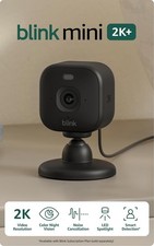 Blink Mini 2K  newest model   Plug-in Home  Pet Security Camera with 2K video
