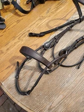 Collegiate Comfitec Training Horse Bridle, Brown, Extra Full