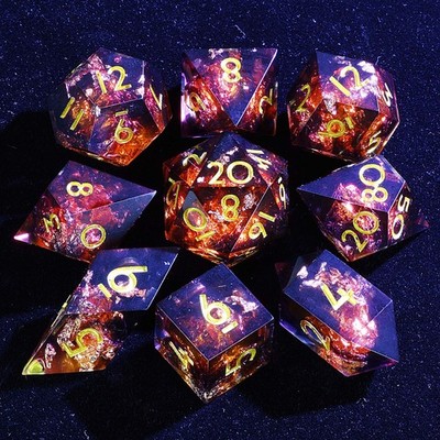 9 Polyhedral D and D Dice Sets Covenant of Night King for Dungeons Dragons RPG