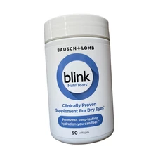 BLINK NutriTears Clinically Proven Supplement for Dry Eyes - 50ct, Exp: 12/25