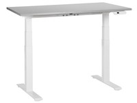 Elektrisch HöHenverstellbarer Schreibtisch Usb Grau/Weiß 120X72 Cm Destines