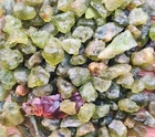 10cts. Natural paridot Gemstone Rough Chips Loose For Making Jewelry MJC-02