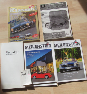 Werkstatthandbuch Reparaturanleitung Mercedes 190 SL Querschnitt durch die Autot