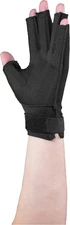 OTC Resting Splint Glove, 5 Finger Semi-Rigid Splints, Open Tips, Small 