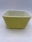 Vintage Pyrex Refrigerator Dish 501 B 1.5 oz Yellow No  Lid